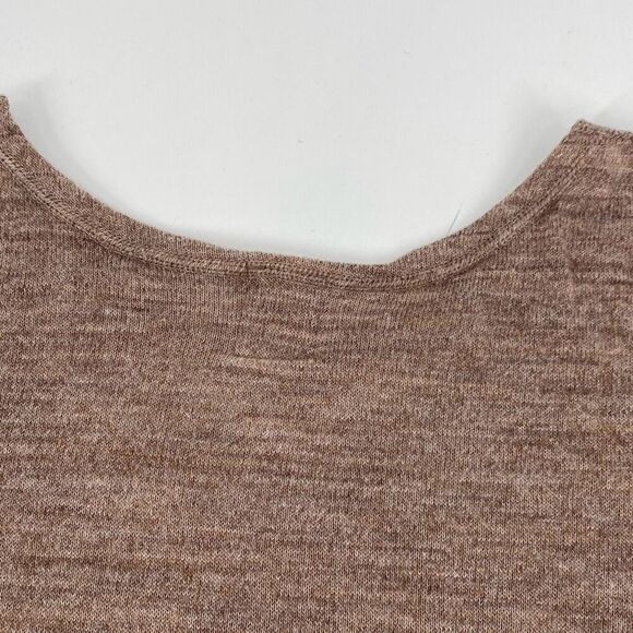 Vintage Sheperd Wool Crew‎ Neck Pullover Sweater Light Brown M - Picture 6 of 9